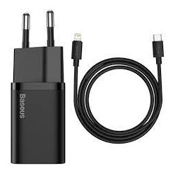 alimentatore da rete baseus tzccsup-b01 20w [tzccsup-b01]