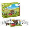 set da gioco schleich buon lavaggio della mucca [42529]