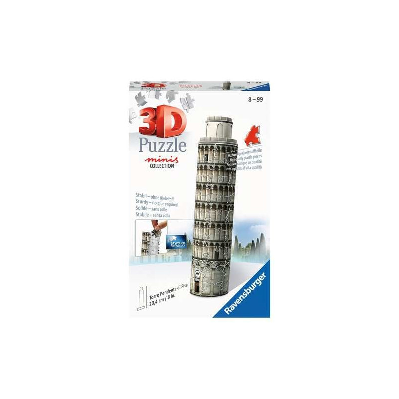 puzzle 3d ravensburger mini torre di pisa 54pz [wzrvpd0uc011247]