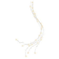 ghirlanda kaemingk a cascata micro led640 1.9m bianco