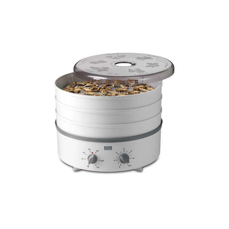 essiccatore sockli automatico con timer e griglia plastico bianco