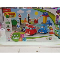 set macchinine androni giocattoli con segnali stradali 2in1