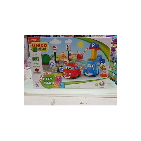 set macchinine androni giocattoli con segnali stradali 2in1