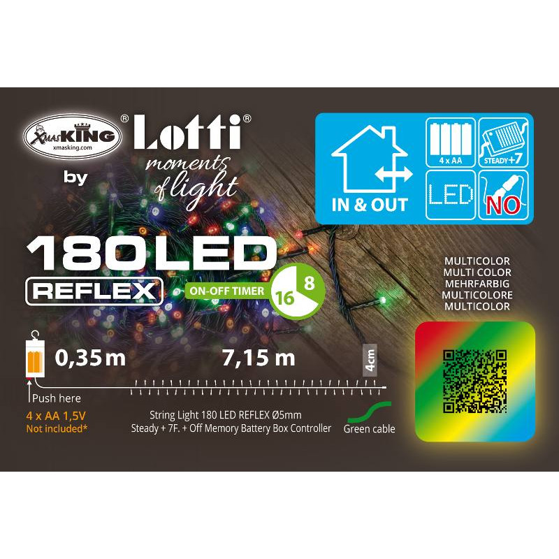 luci lotti filo led multicolore