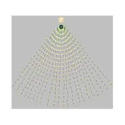 lotti tenda mantello verde + puntale stella per alberi