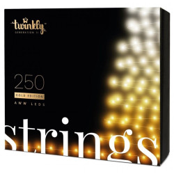 luce led di natale twinkly strings 250 gold edition smart aww 20m