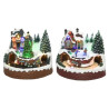 villaggio di natale led kaemingk con movimento e musica 16x18x17cm