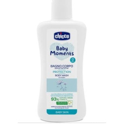 bagno corpo chicco 10579 baby moments per bimbo 200ml
