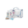 borsa da toilette chicco baby moments beauty maniglia azzura