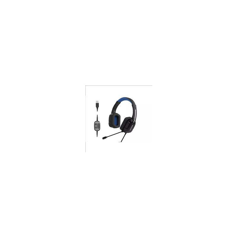 cuffie philips tagh401bl/00 con microfono nero/blu [tagh401bl/00]