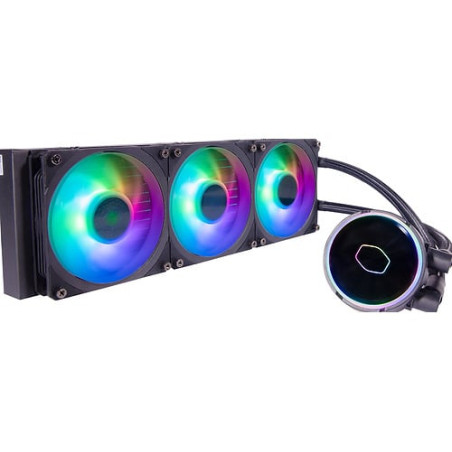 dissipatore cpu a liquido cooler master pl360 flux rgb 3x 360mm nero