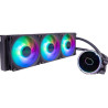 dissipatore cpu a liquido cooler master pl360 flux rgb 3x 360mm nero