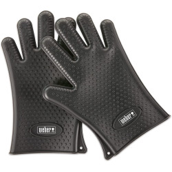 guanti da griglia weber in silicone 2pz nero [7017]