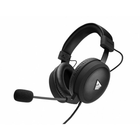 cuffie savio stratus stereo con microfono cablato nero