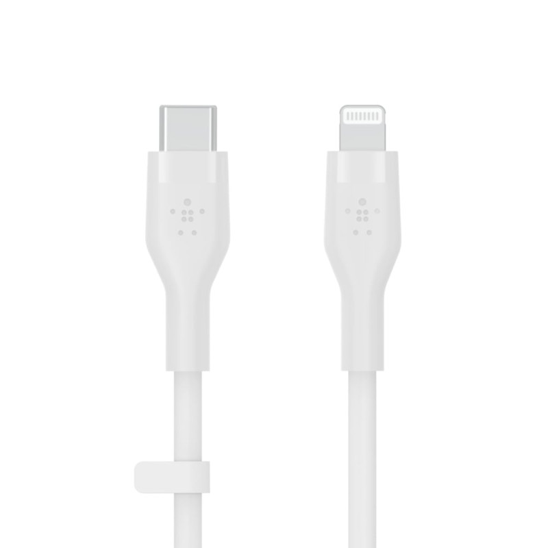 cavo usb belkin flex lightning/tipo-c 15w 3m bianco [caa009bt3mwh]