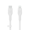 cavo usb belkin flex lightning/tipo-c 15w 3m bianco [caa009bt3mwh]