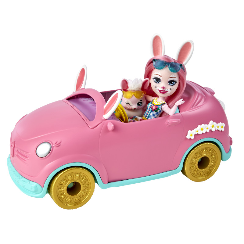 mattel - enchantimals bunny vehicle [hcf85]