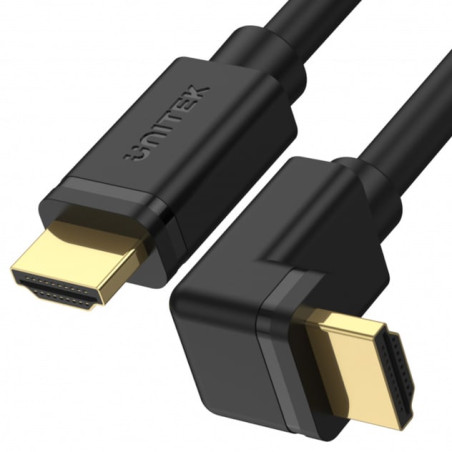 cavo unitek hdmi 3m angolo 90gradi [y-c1002]