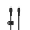 cavo lightning belkin flex usb-c 15w 3m nero [caa011bt3mbk]