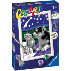 gioco creativo ravensburger creart serie e classic - amici per