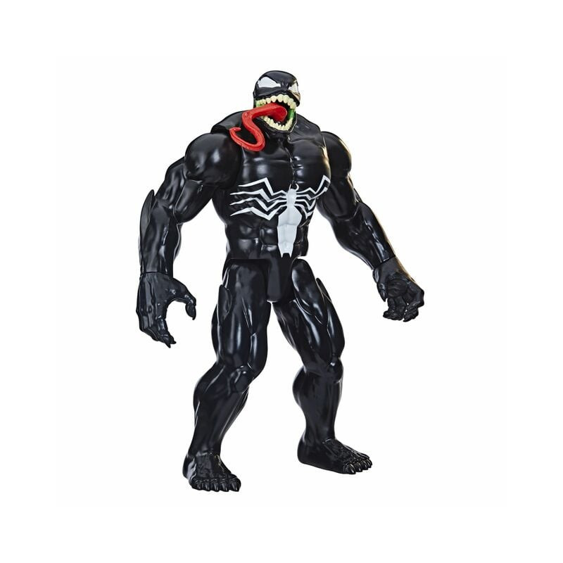 figurine hasbro titan heros series personaggio venom de luxe nero