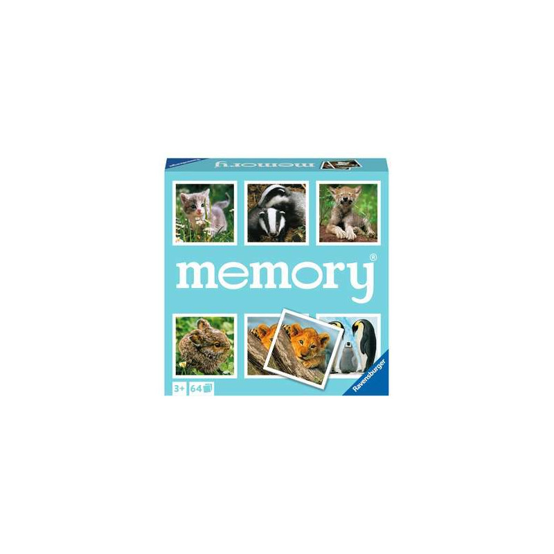 gioco educativo ravensburger memory piccoli animali domestici 64pz