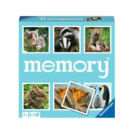 gioco educativo ravensburger memory piccoli animali domestici 64pz