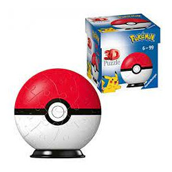 puzzle ravensburger poke ball/pokemon 3d 54 pz. [11256]