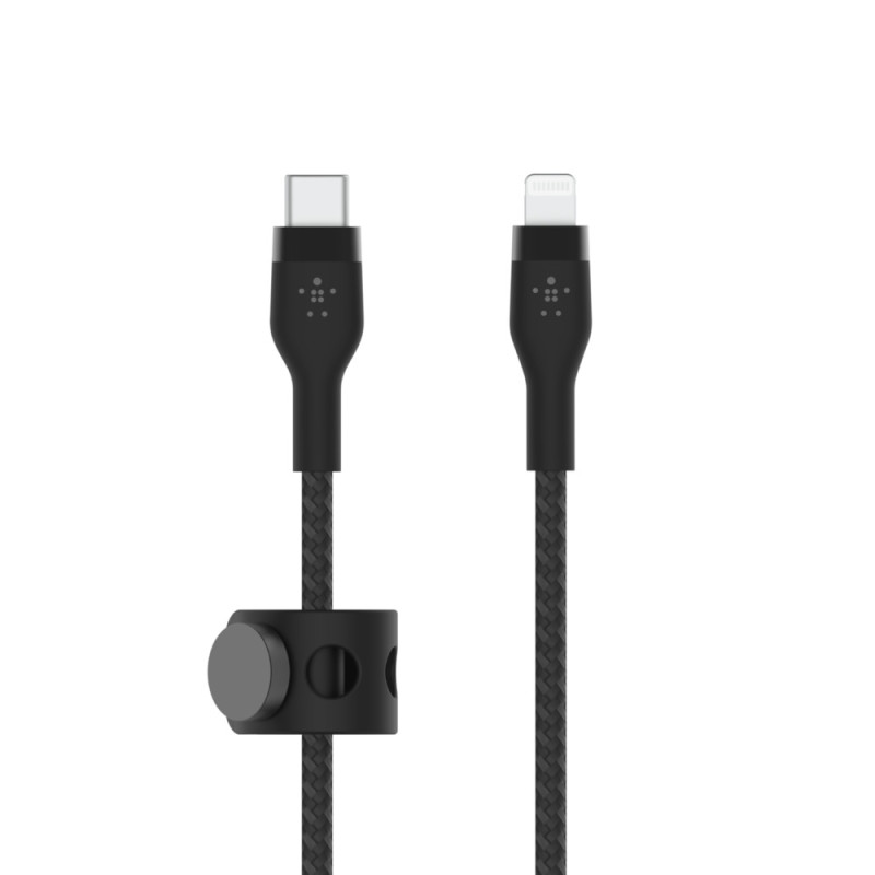 cavo lightning belkin caa011bt2mbk flex usb-c 15w 2m mfi nero