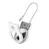 custodia belkin per apple airtag con cavo metallico bianco [msc009btwh]