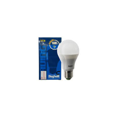 lampadina led beghelli saving led goccia 15w 1600lm e27 3k