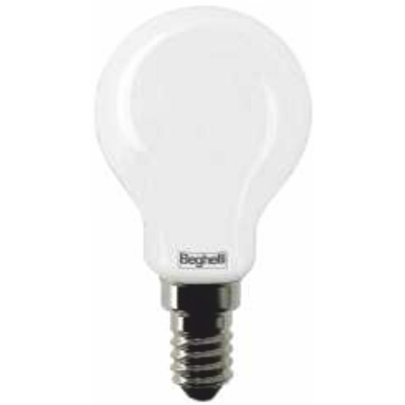 lampadina led beghelli tuttovetro led 4w e14 - sfera [56535]