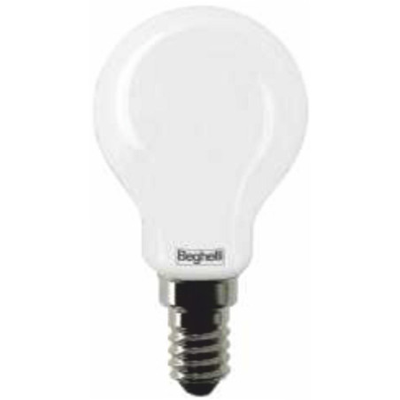 lampadina led beghelli tuttovetro led 4w e14 - sfera [56535]