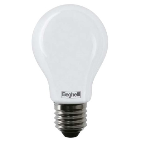 lampadina led beghelli tuttovetro led 8w e27 - goccia [56523]