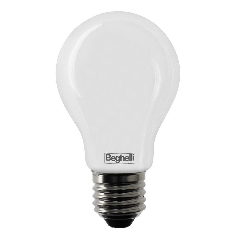 lampadina led beghelli tuttovetro led 7w e27 - goccia [56520]