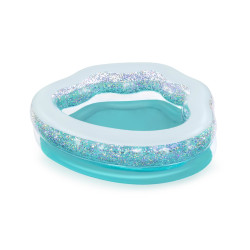 piscina gonfiabile bestway sparkle shell - blu trasparente
