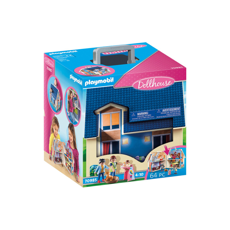 giochi preziosi playmobil dollhouse casa trasportabile multicolore