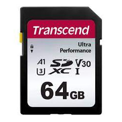 64gb scheda sdxc transcend 340s 160mb/s-50mb/s nero [ts64gsdc340s]