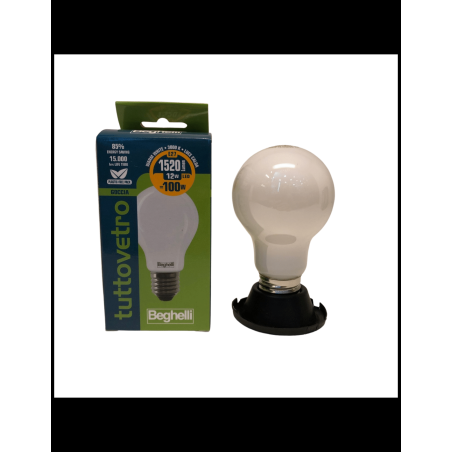lampadina led beghelli tuttovetro e27 100w
