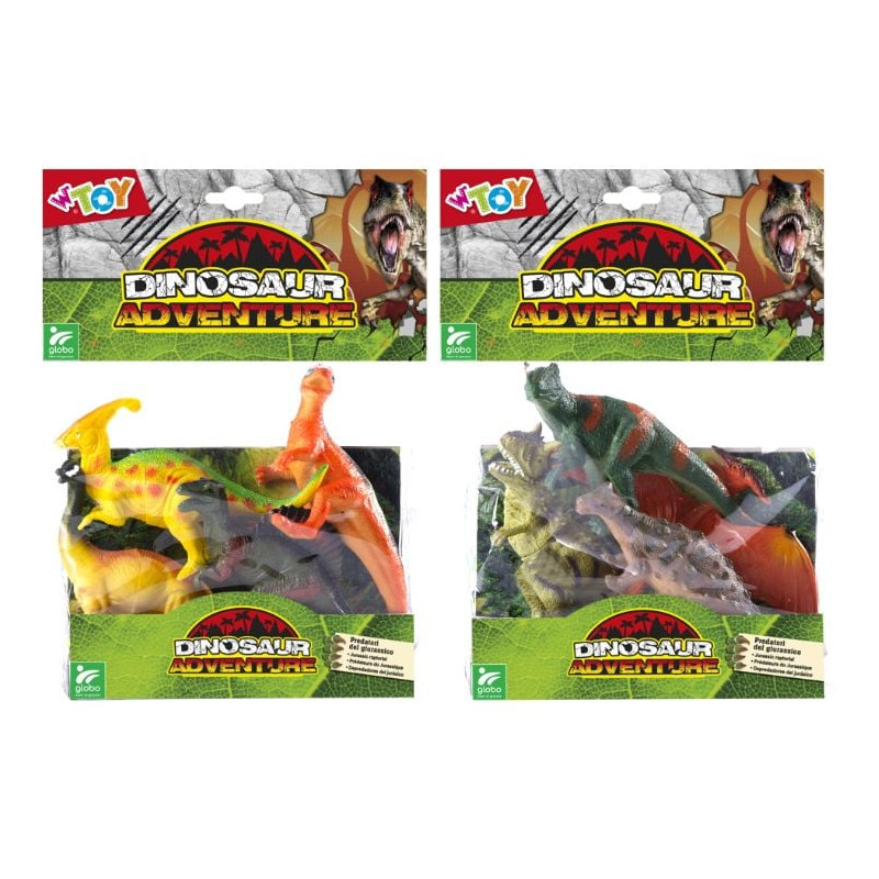 set figurina globo wtoy dinosauri 4pz [41339]