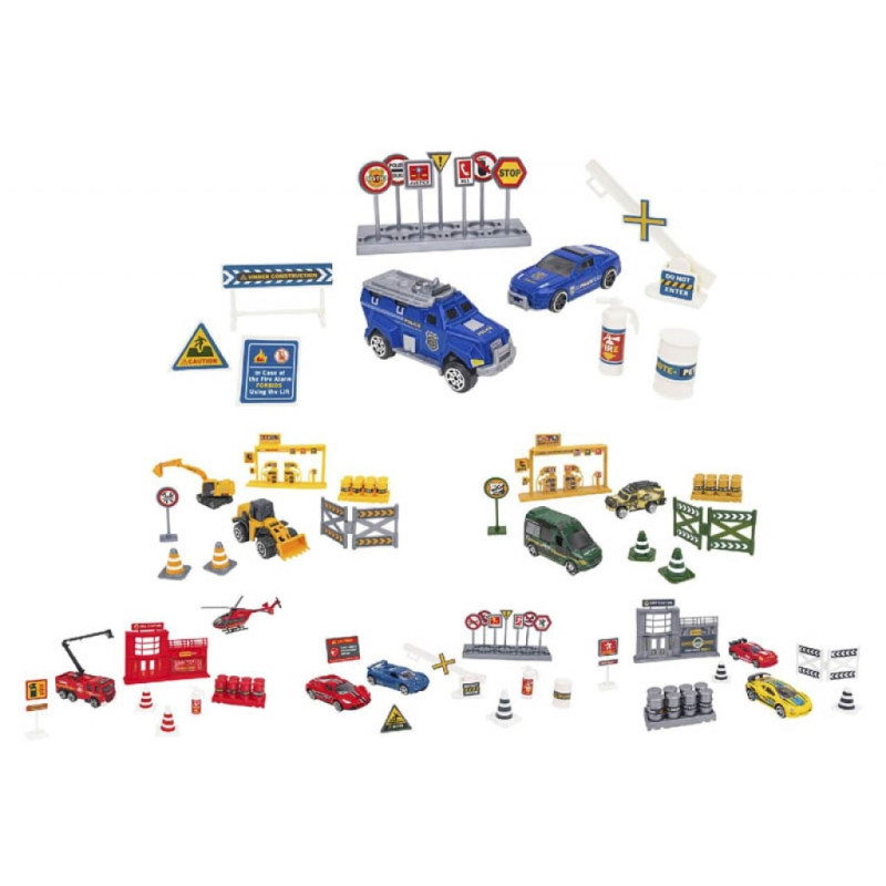 modellino globo veicoli set 2 set con accessori colore assortito