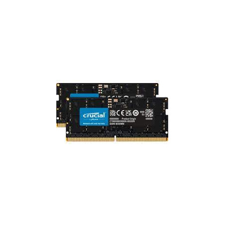 ram sodimm ddr5 32gb crucial 4800mhz cl40 1.1v (2x16gb) [ct2k16g48c40s5]