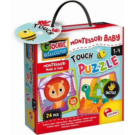 puzzle lisciani montessori baby prescolare touch multicolore