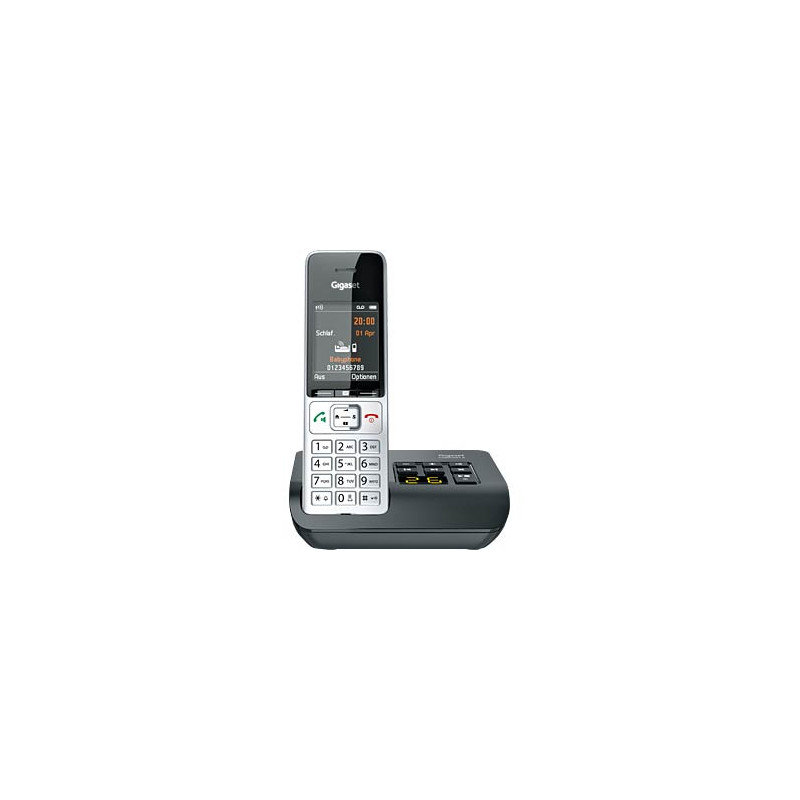 telefono cordless gigaset pro comfort c500a dect nero/argento [s30852-h3023-b101]