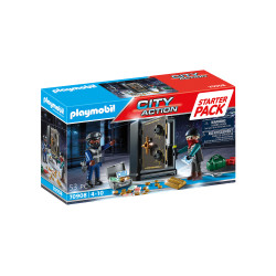 figurine playmobil city action polizia multicolore [70908]