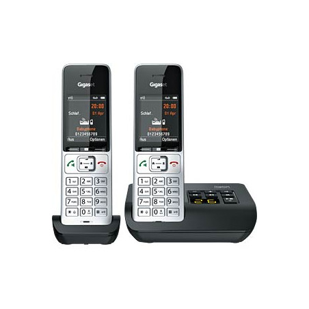 telefono gigaset pro comfort 500a duo argento-nero [l36852-h3023-b101]