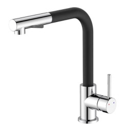 miscelatore lavello idro bric scarub1090ne phoenix con doccia estraibile