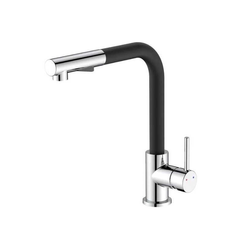 miscelatore lavello idro bric scarub1090ne phoenix con doccia estraibile