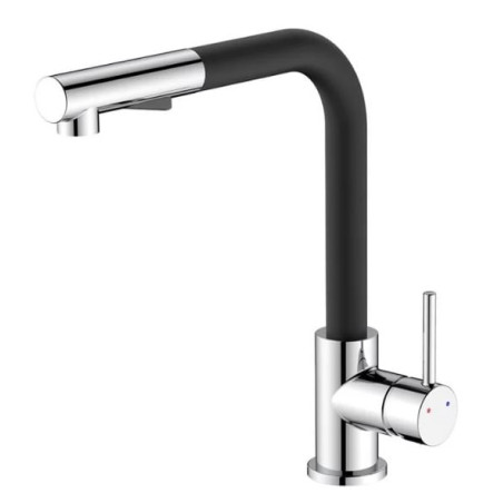 miscelatore lavello idro bric scarub1090ne phoenix con doccia estraibile