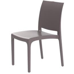 sedia da esterno bica volga 46x54x80cm tortora [300.1]